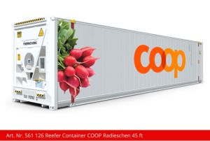 Container 45 ft Reefer COOP Radieschen weiss - Kiss Schweiz 561126 Spur 1